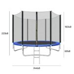 Детский батут 244 см / Батут со страховочной сеткой / Батуты YH-D002 — изображение 2