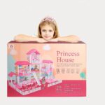 Princess house ოცნების სახლი / პრინცესას სათამაშო კომპლექტი თოჯინების სახლით / ასაწყობი სათამაშო სახლი / ასაწყობი დიდი სახლი აქსესუარებით / ასაწყობი სახლები / თოჯინის ასაწყობი სახლი / სათამაშო სახლი / ასაწყობი სათამაშო სახლები - Image 5