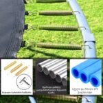 183სმ საბავშვო ბატუტი / ბატუტი დამცავი ბადით / ბატუტები YH-D001 - Image 4