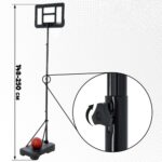 ნაკრები დასადგამი კალათბურთის ფარი +ბურთი/რეგულირებადი კალათბურთის დასადგამი/კალათბურთის ფარი სადგამზე/კალათბურთის რგოლი დაფით და სადგამით/კალათბურთის ფარები/კალათბურთის ფარი სადგამით და სიმაღლის რეგულირებით - Image 4