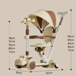 საბავშვო სკუტერი დაკვეცადი 4-1-ში / ბავშვის სკუტერი / ბავშვის სკუტერები / საბავშვო სკუტერები / სკუტერები ბავშვებისთვის(სამაკატი, გორიალა) - Image 5