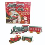 Рождественский поезд с подсветкой и музыкой (можно повесить на ёлку) Новогодняя игрушка / Новогодние игрушки / Новогодние поезда / Новогодний поезд