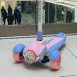 Складной детский самокат / Детские самокаты / Самокат со светодиодными фарами и музыкальным сопровождением / Детский складной самокат / Детский самокат / Трехколесный самокат — изображение 5