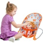 ნაკრები ბავშვის სათამაშო: 3-1-ში +თოჯინა / ფუნქციური საბავშვო სათამაშოები სათამაშოები, სასეირნო ეტლი და საქანელა თოჯინების აქსესუარებით / საბავშვო სათამაშოები / სათამაშოები ბავშვებისთვის (Baby Play House) - Image 4