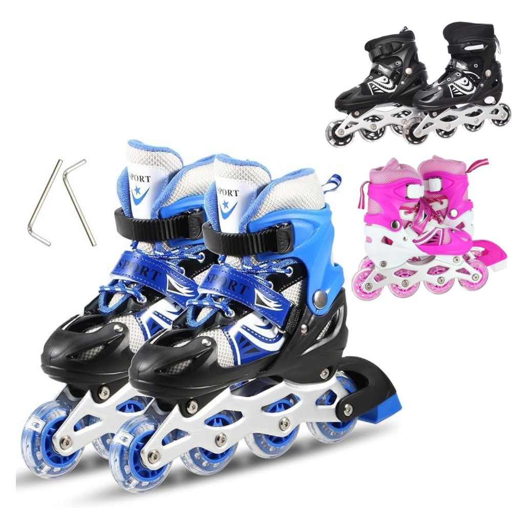 Roller / Universal rollers with LED wheels (adjustable sizes 31–38) - Image 1