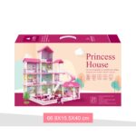 Princess house ოცნების სახლი / პრინცესას სათამაშო კომპლექტი თოჯინების სახლით / ასაწყობი სათამაშო სახლი / ასაწყობი დიდი სახლი აქსესუარებით / ასაწყობი სახლები / თოჯინის ასაწყობი სახლი / სათამაშო სახლი / ასაწყობი სათამაშო სახლები - Image 3