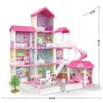 Princess house ოცნების სახლი / პრინცესას სათამაშო კომპლექტი თოჯინების სახლით / ასაწყობი სათამაშო სახლი / ასაწყობი დიდი სახლი აქსესუარებით / ასაწყობი სახლები / თოჯინის ასაწყობი სახლი / სათამაშო სახლი / ასაწყობი სათამაშო სახლები - Image 4