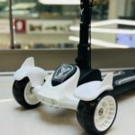 დაკეცვადი საბავშვო სკუტერი / საბავშვო სკუტერები  / სკუტერი LED განათებით და მუსიკის ჩასართავი ფუნქციით / საბავშვო სკუტერი დასაკეცი /  ბავშვთა სკუტერი / სამბორბლიანი სკუტერი  (სამაკატი, გორიალა, თვითგორია) - Image 5