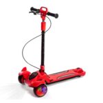 დაკეცვადი საბავშვო სკუტერი / საბავშვო სკუტერები  / სკუტერი LED განათებით და მუსიკის ჩასართავი ფუნქციით / საბავშვო სკუტერი დასაკეცი /  ბავშვთა სკუტერი / სამბორბლიანი სკუტერი  (სამაკატი, გორიალა, თვითგორია) - Image 14