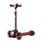 დაკეცვადი საბავშვო სკუტერი / საბავშვო სკუტერები  / სკუტერი LED განათებით და მუსიკის ჩასართავი ფუნქციით / საბავშვო სკუტერი დასაკეცი / ბავშვთა სკუტერი / სამბორბლიანი სკუტერი (სამაკატი, გორიალა, თვითგორია) - Image 2