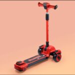 დაკეცვადი საბავშვო სკუტერი / საბავშვო სკუტერები  / სკუტერი LED განათებით და მუსიკის ჩასართავი ფუნქციით / საბავშვო სკუტერი დასაკეცი / ბავშვთა სკუტერი / სამბორბლიანი სკუტერი (სამაკატი, გორიალა, თვითგორია) - Image 5