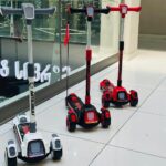 დაკეცვადი საბავშვო სკუტერი / საბავშვო სკუტერები  / სკუტერი LED განათებით და მუსიკის ჩასართავი ფუნქციით / საბავშვო სკუტერი დასაკეცი / ბავშვთა სკუტერი / სამბორბლიანი სკუტერი (სამაკატი, გორიალა, თვითგორია) - Image 3