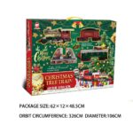 ნაკრები საშობაო მატარებელი განათებითა და მუსიკით (საშობაო ხის დეკორაცია, შესაძლებელია ნაძვის ხეზე ჩამოკიდება) / საახალწლო სათამაშო / საახალწლო სათამაშოები / საახალწლო მატარებლები / საახალწლო მატარებლი - Image 3