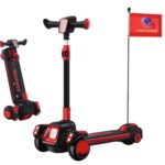 დაკეცვადი საბავშვო სკუტერი / საბავშვო სკუტერები  / სკუტერი LED განათებით და მუსიკის ჩასართავი ფუნქციით / საბავშვო სკუტერი დასაკეცი / ბავშვთა სკუტერი / სამბორბლიანი სკუტერი (სამაკატი, გორიალა, თვითგორია) - Image 11