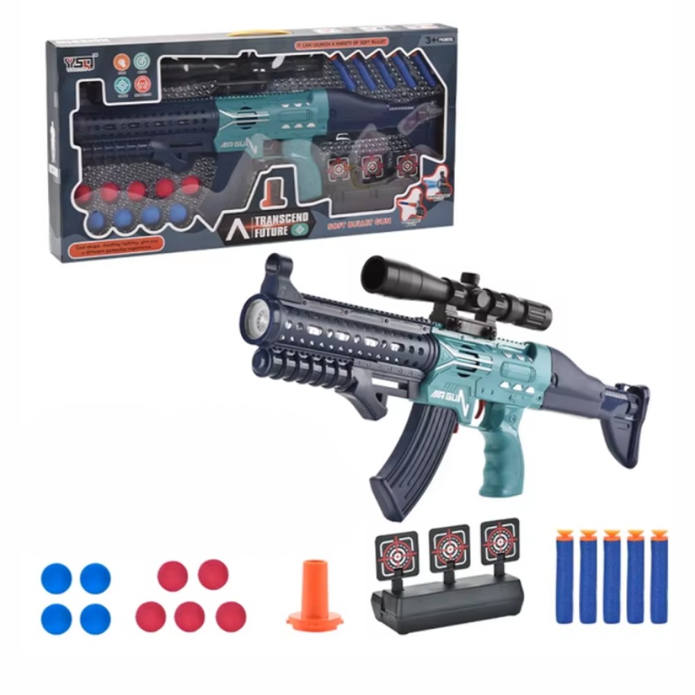 Игрушечный пистолет с механическим воздушным насосом / пневматический пистолет для мягких пуль / детский пистолет для мягких мячей / детские пистолеты / игрушечные пистолеты — изображение 1