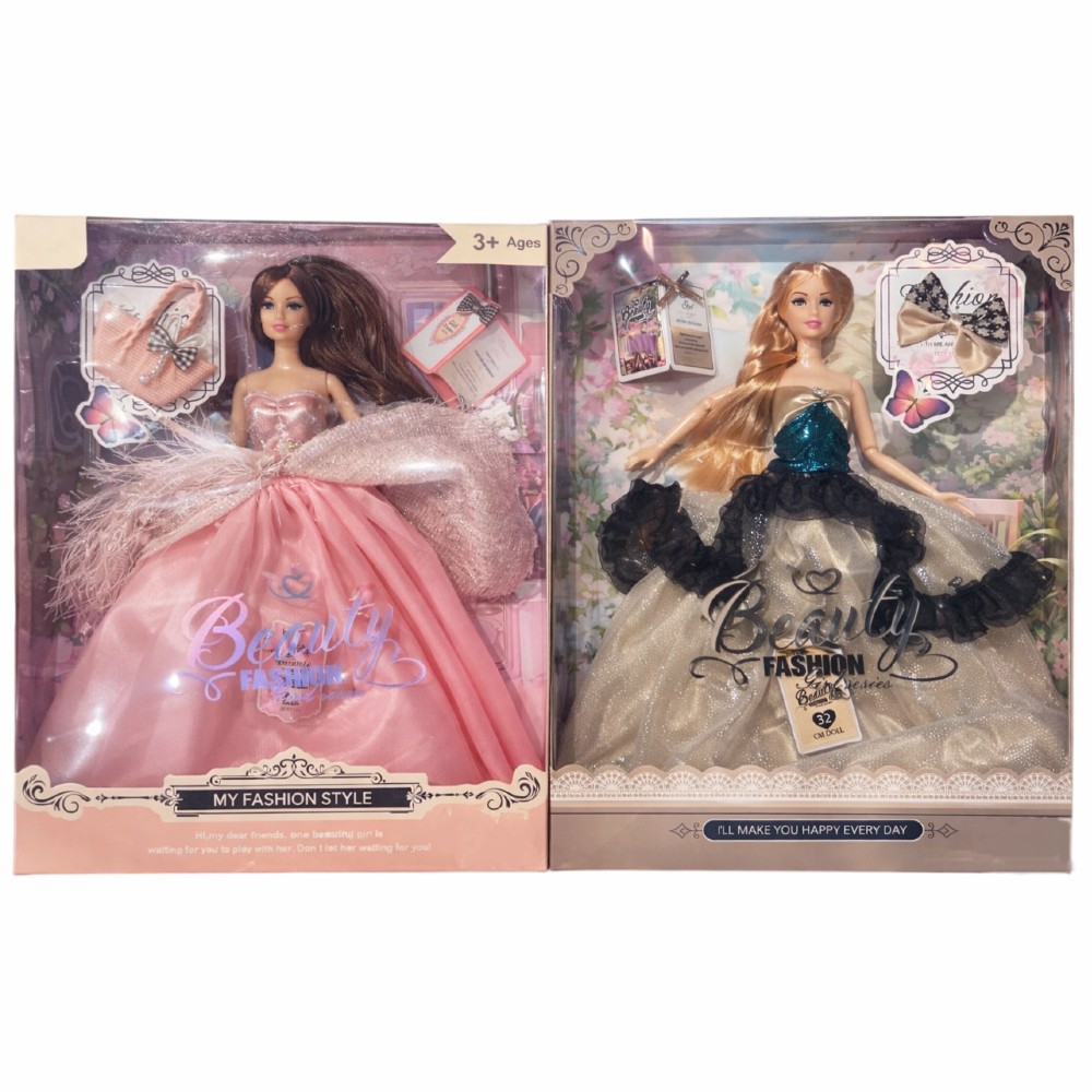 Beauty Fashion თოჯინა / თოჯინები / თოჯინა გოგონა აქსესუარებით / ბარბის თოჯინა / თოჯინა ბარბი - Image 1