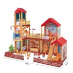 Princess house ოცნების სახლი / პრინცესას სათამაშო კომპლექტი თოჯინების სახლით / ასაწყობი სათამაშო სახლი / ასაწყობი დიდი სახლი აქსესუარებით / ასაწყობი სახლები / თოჯინის ასაწყობი სახლი / სათამაშო სახლი / ასაწყობი სათამაშო სახლები - Image 4