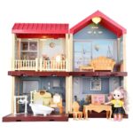 Princess house ოცნების სახლი / პრინცესას სათამაშო კომპლექტი თოჯინების სახლით / ასაწყობი სათამაშო სახლი / ასაწყობი დიდი სახლი აქსესუარებით / ასაწყობი სახლები / თოჯინის ასაწყობი სახლი / სათამაშო სახლი / ასაწყობი სათამაშო სახლები - Image 3