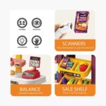 Market Playset სათამაშო სუპერმარკეტი / სათამაშო სუპერმარკეტი 47 დეტალით / საბავშვო სავაჭრო სათამაშო ნაკრები / საბავშვო სავაჭრო ბაზარი / სათამაშოები - Image 4